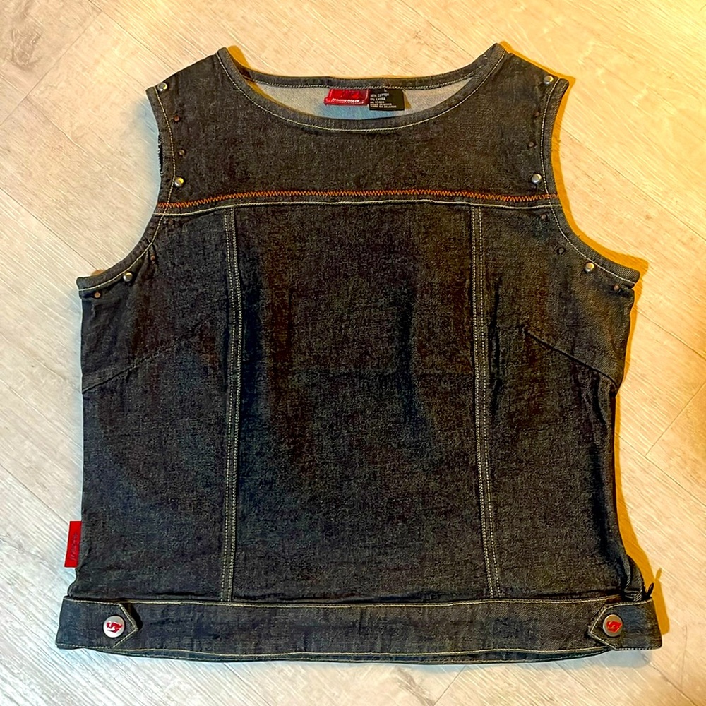 Women’s Black Denim Sleeveless Shell Top by Diesel
